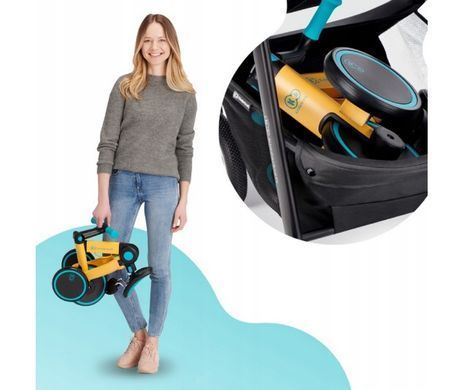 Триколісний велосипед-біговел 3в1 Kinderkraft 4TRIKE Sunflower Blue KR4TRI22BLU0000