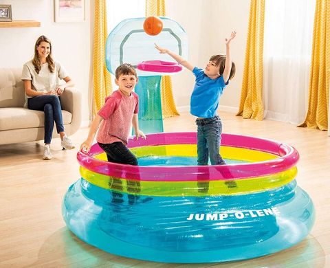 Надувний ігровий центр-батут Jump-O-Lene Basketball Intex 48265