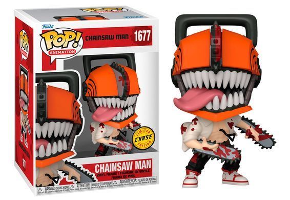 Вінілова фігурка Людина-бензопила w/CH(BD) Chainsaw Man (№1677) Funko POP! Animation 80324