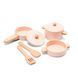 Деревянный игровой набор посуды New Classic Toys 10646 pink