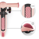 Складаний самокат-велобіг 2в1 Halley 2 Rose Pink KRHALL02PNK0000 з LED колесами