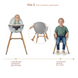 Стульчик для кормления 2в1 Kinderkraft Fini 2 KHFINI02GRY0000 Grey