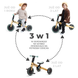 Триколісний велосипед-біговел 3в1 Kinderkraft 4TRIKE Sunflower Blue KR4TRI22BLU0000