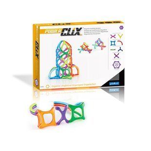 Магнитный конструктор Guidecraft PowerClix Organics, 26 деталей (G9430)