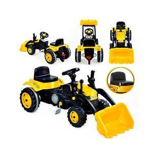 Педальний трактор з переднім ковшом Farmer MaxTrac Classic Woopie 28415