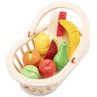 Дерев'яний ігровий набір Кошик із фруктами New Classic Toys 10588