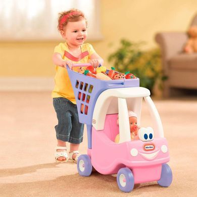 Дитячий візок для продуктів Princess Cozy Coupe Shopping Cart Little Tikes 170317