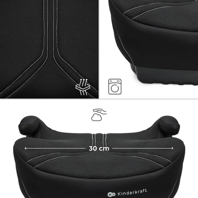 Автокрісло бустер Kinderkraft i-Boost 2 Pro Black KCIBOO02BLKPR00 від 6 до 12 років