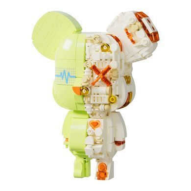 Конструктор JAKI Maker POP Magnet Bear серія Кіберпанк ведмедики Магнітний вайб JK6250-3 зелений