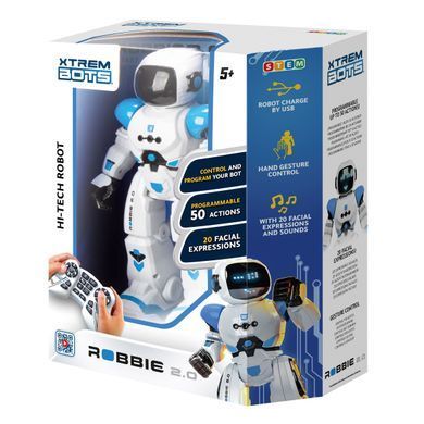 Програмований робот на радіокеруванні Роббі 2.0 STEM Xtrem Bots Robbie 2.0 BlueRocket XT3803272