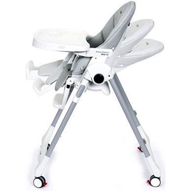 Стульчик для кормления с функцией шезлонга Peg-Perego Prima Pappa Follow Me Ice IH01000000BL73 серый