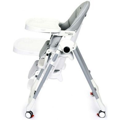 Стульчик для кормления с функцией шезлонга Peg-Perego Prima Pappa Follow Me Ice IH01000000BL73 серый