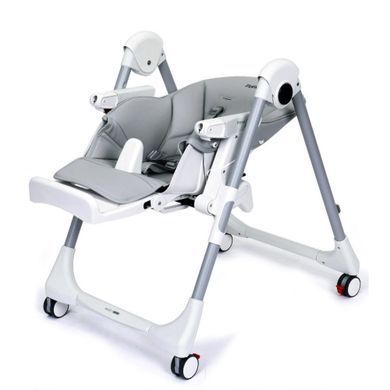 Стульчик для кормления с функцией шезлонга Peg-Perego Prima Pappa Follow Me Ice IH01000000BL73 серый