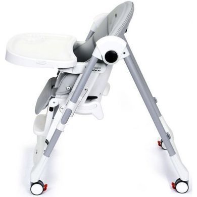 Стульчик для кормления с функцией шезлонга Peg-Perego Prima Pappa Follow Me Ice IH01000000BL73 серый