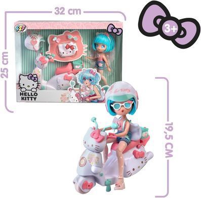 Ігровий набір&nbsp;4SF Manga Dolls серії Hello Kitty Красуня Пінк на скутері HKTF3000