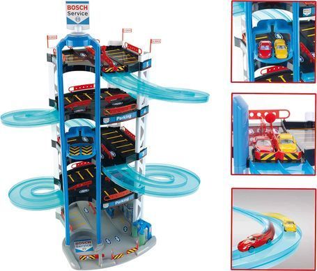 Игровой набор паркинг 5 уровней Bosch Car Service Theo Klein 2813 с двумя машинками