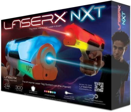 Набір для лазерних боїв Laser X NXT Double Blasters з сенсорним керуванням для двох гравців NSI 87728