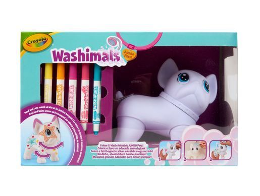 Уцінка Набір для творчості Великий Вілбур Washimals Jumbo Pets Crayola 74-0227 з фломастерами