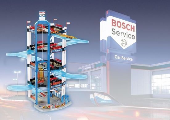 Игровой набор паркинг 5 уровней Bosch Car Service Theo Klein 2813 с двумя машинками