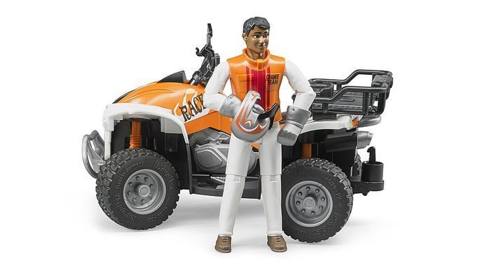 Автомодель Квадроцикл с фигуркой водителя 1:16 Bruder 63000