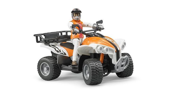 Автомодель Квадроцикл с фигуркой водителя 1:16 Bruder 63000