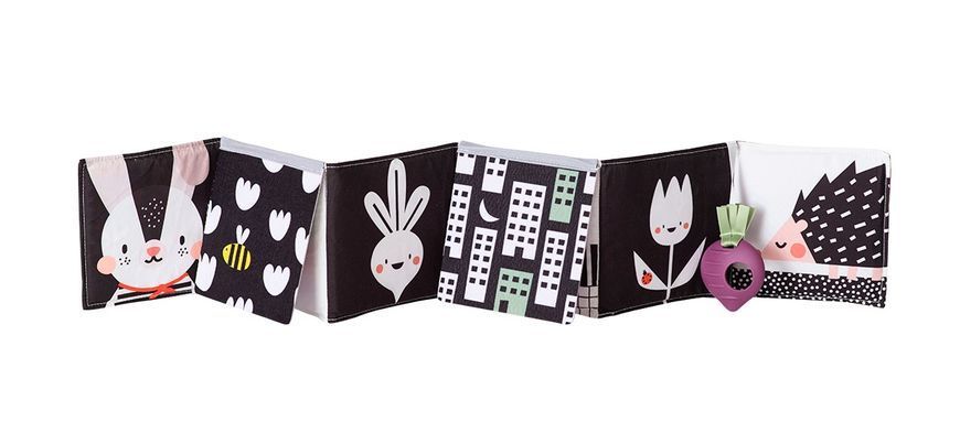 Розвиваюча книжка-розкладушка Зайчики колеція Садочок у місті Taf Toys 13065