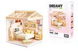 Конструктор-румбокс Спальня Dreamy Bay Scene Mini House 8004 з LED-підсвіткою