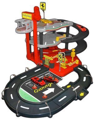 Игровой набор Гараж Ferrari Parking Garage 1/43 Bburago 18-31204 (3 уровня, 2 машинки)