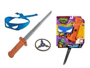 Уцінка Набір іграшкової зброї Мovie III Ninja Reveal Меч-катана Леонардо TMNT Playmates 83521