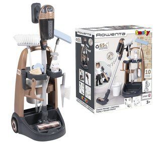 Дитячий візок для прибирання з ручним пилососом Rowenta Trolley and Vacuum Cleaner Smoby 7600330326