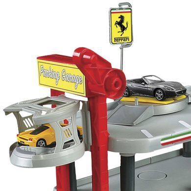 Игровой набор Гараж Ferrari Parking Garage 1/43 Bburago 18-31204 (3 уровня, 2 машинки)