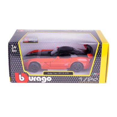 Металева машинка Dodge Viper Srt10 Acr (колір в асортименті, 1:24) Bburago 18-22114