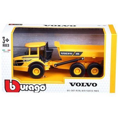 Уцінка Металева машинка Самоскид серії Construction (1:50) Volvo A25G Bburago 18-32085