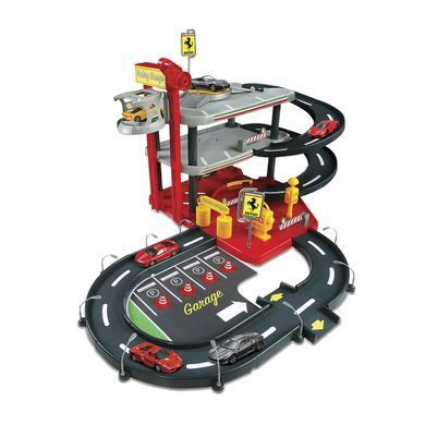 Игровой набор Гараж Ferrari Parking Garage 1/43 Bburago 18-31204 (3 уровня, 2 машинки)
