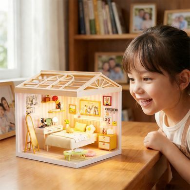 Конструктор-румбокс Спальня Dreamy Bay Scene Mini House 8004 с LED-подсветкой