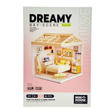 Конструктор-румбокс Спальня Dreamy Bay Scene Mini House 8004 с LED-подсветкой