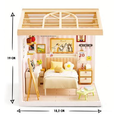 Конструктор-румбокс Спальня Dreamy Bay Scene Mini House 8004 с LED-подсветкой