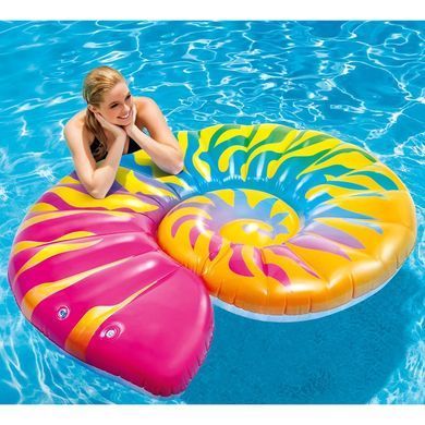 Пляжный надувной матрас Ракушка Intex 58791 (157 х 127 см)