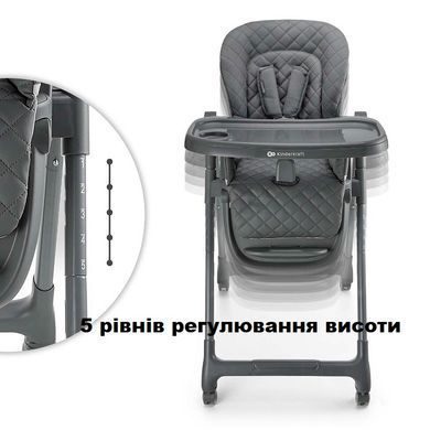 Стільчик для годування 3 в 1 Kinderkraft Tulo Grey KHTULO00GRY0000