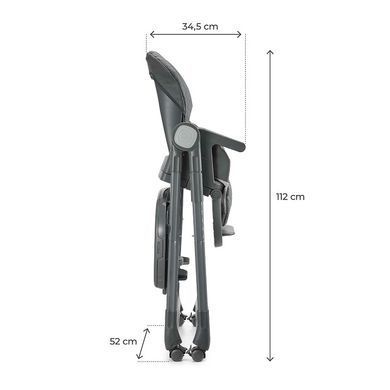 Стільчик для годування 3 в 1 Kinderkraft Tulo Grey KHTULO00GRY0000