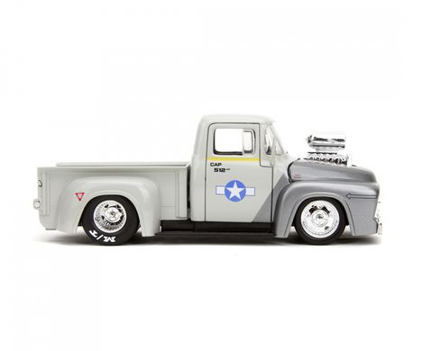 Металева машинка (1:24) Street Fighter 1956 Ford F-100 з фігуркою Гайла Jada Toys 253255057