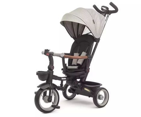Дитячий триколісний велосипед Milly Mally Twinkle Grey MMTW02G з поворотним сидінням