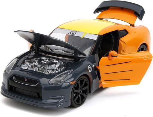 Металева машинка Naruto 2009 Nissan GT-R (R35) 1:24 з фігуркою Наруто Jada Toys 253255054