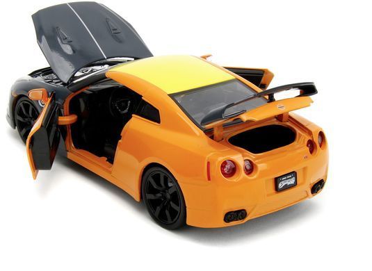 Металева машинка Naruto 2009 Nissan GT-R (R35) 1:24 з фігуркою Наруто Jada Toys 253255054