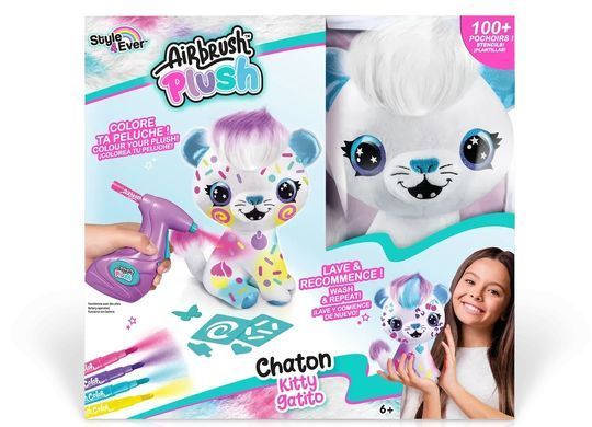 Уценка Набор для творчества Котенок AirBrush Plush Kitty Style 4 Ever Canal Toys OFG272