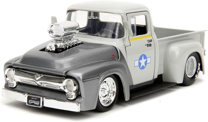 Металева машинка (1:24) Street Fighter 1956 Ford F-100 з фігуркою Гайла Jada Toys 253255057