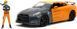 Металева машинка Naruto 2009 Nissan GT-R (R35) 1:24 з фігуркою Наруто Jada Toys 253255054