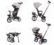 Дитячий триколісний велосипед Milly Mally Twinkle Grey MMTW02G з поворотним сидінням