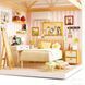 Конструктор-румбокс Спальня Dreamy Bay Scene Mini House 8004 с LED-подсветкой