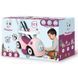Машинка-каталка з батьківською ручкою Maestro 3 в 1 Smoby 720305 рожева